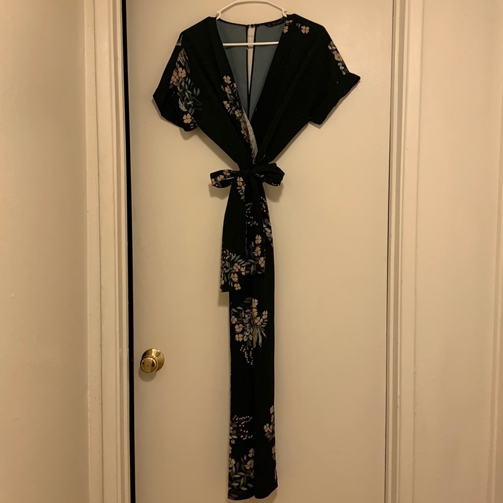 COPY - Zara Kimono Open Back Jumpsuit with waist tie